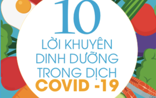 10 lời khuyên dinh dưỡng trong dịch covid - 19